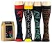 DapperGanger Mens Colorful Dress Socks Fashion Multipack Happy Funky Crazy Funny