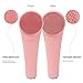Silicone Facial Cleansing Brush, Waterproof Face Massager Electric Facial & Body Brush with 16 Sonic Patterns Deep Cleansing for All Skin Type (pink)