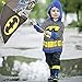 DC Comics Kids Umbrella and Poncho Raincoat Set, Batman & Superman Boys Rain Wear for Toddler 2-3 or Kids 4-7