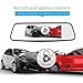 Mirror Dash Cam,1080P Backup Car Camera Video Recorder 7inch Touch Display,Dual Lens Front And Back cam, 150 Degree Wide Lens With G-Sensor Loop Recording Parking Monitoring,16GB SD Card Included