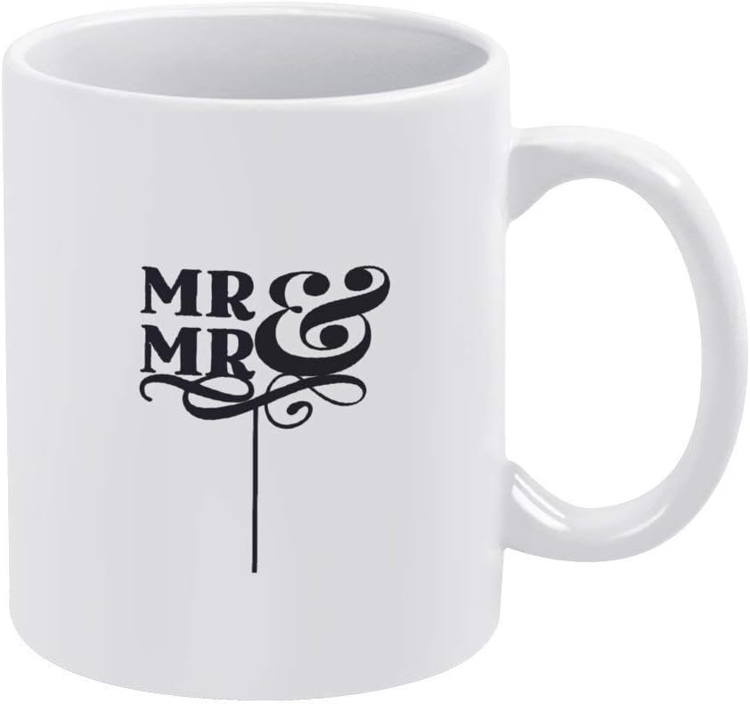 N\A Taza Mr Mr Cake Topper Taza de cerámica para té y café