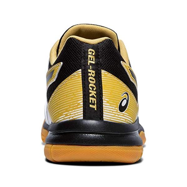 ASICS Men's GelRocket 9 Volleyball Shoes, 15, White/Black