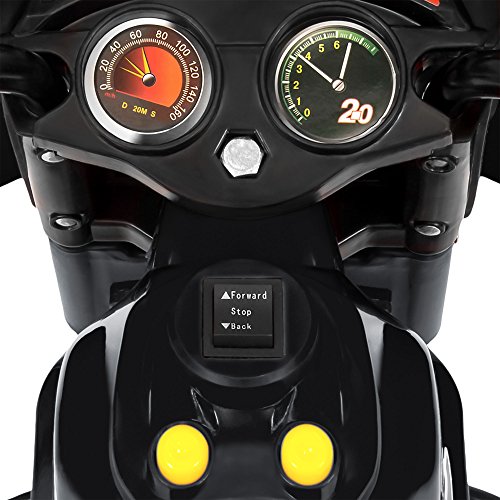 Best Choice Products 6V Kids Battery Powered 3-Wheel Motorcycle Ride-On Toy w/ LED Lights, Music, Horn, Storage - Black - Thumbnail 5
