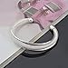 Willsa New Fashion Jewelry 925 Sterling Silver Womens Charm Bangle Bracelet for Gift Wedding Party Decor (Sliver)