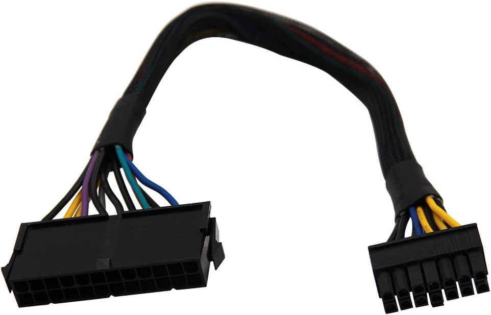 WYMECT 24 Pin to 14 Pin PSU Main Power Supply ATX Adapter Cable for Lenovo IBM PCs and Servers 1ft
