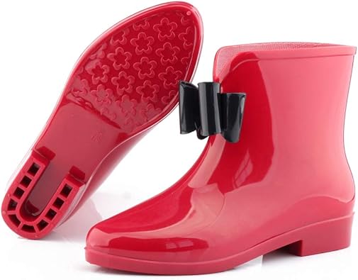 amazon red rain boots