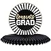Juvale 3-Pack Black and Gold Honeycomb Graduation Centerpieces, Table Party Decorations, 3 Designs