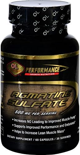 2Pack! Olympian Labs Agmatine Sulfate - Performance Sports Nutrition - 500 mg - 60 Capsules