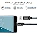 FONKEN Micro USB Cable, Android Charger Nylon Braided Cable [3-Pack,3.3FT]