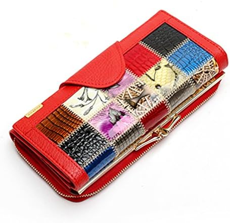 New ornament Women Wallets Coin Pocket Female Clutch Travel Wallet femme cuir,Red
