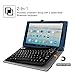 Fintie Keyboard Case for Amazon Fire HD 10 (7th and 9th Generations, 2017 and 2019 Releases) - Folio PU Leather Stand Cover with Removable Wireless Bluetooth Keyboard, Navy