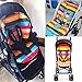 twoworld Baby High Chair Seat Cushion Liner Mat Pad Cover Rainbow Striped Water Resistant