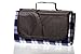 All Purpose Picnic Blanket - Soft Plush Outdoor, Beach, Travel, Camping Fleece Throw Blanket 50x60 Inches (Blue Plaid)