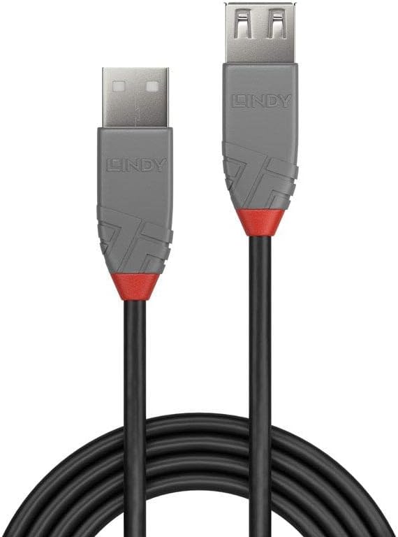Lindy USB 2.0 Type A Extension Cable 0.2m , USB A Male to A Female Cable,Data Transfer Compatible for Printer PC, Laptop - Image 3