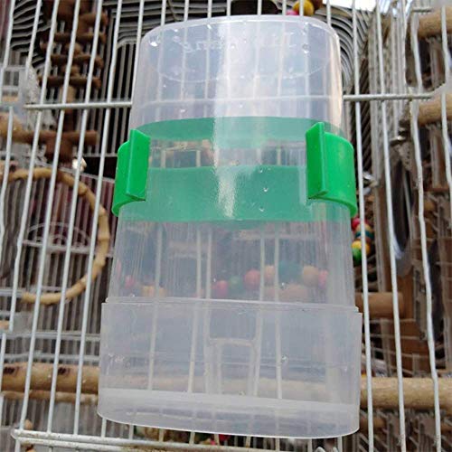 Wpmlady 2 Pcs Automatic Bird Waterer Food Feeder, Birds Clear Dispenser Feed, Bird Feed Water Dispenser