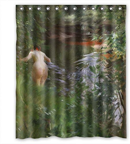 Cosbudy Anders Zorn Art Painting Shower Curtains Polyester Best For Couples Gf Kids Boys Him Hotel. Mildew Resistant Width X Height / 60 X 72 Inches / W H 150 By 180 Cm(fabric)