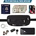 Money Belt for Travel for Men & Women - with RFID Blocking Sleeves - Multiple Compartments & Hidden Pocket for Safe Travel and Daily Use. (Black)
