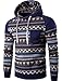 Acquaa Men Casua Ethnic Hedging Pocket Hoodies Sweater