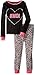 The Children's Place Big Girls 2-Piece Cotton Pajamas, Moi Black, 4