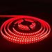 FAVOLCANO LED Strip Light Red 16.4FT 5M SMD3528 IP65 Waterproof 600LEDs 120 LEDs/M Flexible Rope Light for Halloween Thanksgiving Car Bar Club Home Decoration