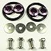 JDMSPEED Purple Universal CNC Billet Bumper Trunk Quick Release Fastener Kit