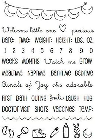 SRM Stickers Baby Plans Planner Clear Stamp