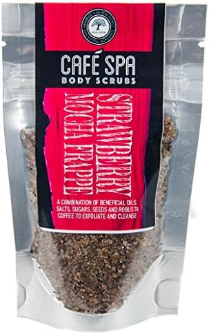 Wild Olive Organic Coffee Body Scrubs with Essential Oils Strawberry Mocha Frappe