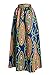 Annflat Women's African Floral Print Maxi Skirts A Line Long Skirts With Pocket Large Multi1