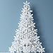 BBTO Pack 3D Snowflake Hanging Decorations for Christmas Party Holiday New Year Decoration White, 9.84 Feet Each, Total 29.52 Feet