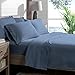 Bare Home Split King Sheet Set - 1800 Ultra-Soft Microfiber Split King Bed Sheets - Double Brushed - Deep Pockets - Easy Fit - 5 Piece Set - Bed Sheets & Pillowcases (Split King, Coronet Blue)