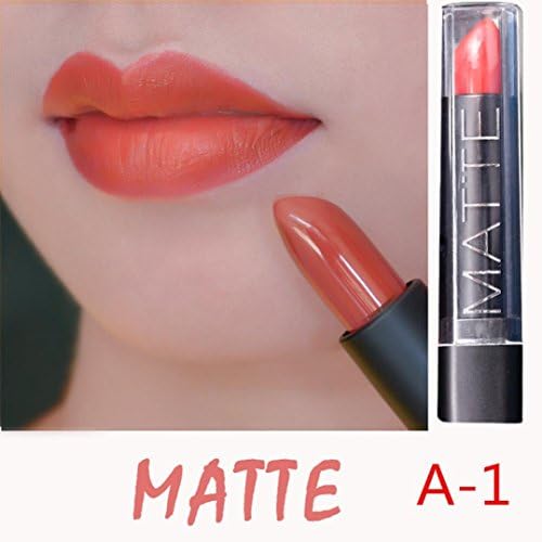 Ladies Lipstick,4Pcs Women Matt Waterproof Long Lasting Lipstick Lip Cosmetic Beauty Lip Makeup Set Sexy Charming Cute Color Design Best Decoration On Your Lips by YOYORI (A)