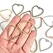 OBSEDE Heart Frame Pendants Bezel Charms Open Back Bezel Hollow Mold Pressed Flower for Resin Earring Necklace 20pcs