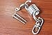 MHMYDZ Hammock Chair Spring Swivel Kit Hammock Chair Ultimate Hanging Kit Stainless Steel Suspension Ceiling Hooks Hammock Chair Hanger Swivel Hook and Snap Hooks Hammock Hooks 500 LB Capacity