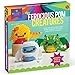 Craft-tastic – DIY Ferocious Pom Animals – Craft Kit Makes 3 Pompom Stuffed Animals – Dinosaur, Yeti & Dragon