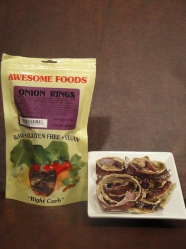 Awesome Foods: Raw Onion Rings 1.5 Oz. (6 Pack Case)