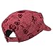 Flower Jeep Style Army Cap - Red OSFM