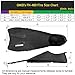 OMID Swim Fins - Full Foot Short Blade Swimming and Snorkeling Training Flippers with Lightweight Design for Adults