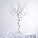 BalsaCircle 30 inch Tall White Glittered Manzanita Tree with Acrylic Garlands - Wedding Decorations Tabletop Home Decor Centerpieces Party Supplies