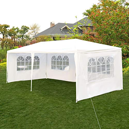 oldzon Outdoor 10'x20'Canopy Party Wedding Tent Gazebo Pavilion Cater Events 4 Sidewall with Ebook - Thumbnail 2
