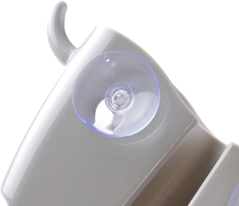 Hogar y cocina hecha de plástico con ventosas fuertes sin taladro beige