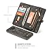 KONKY Magnetic Wallet Case Suit for Samsung Galaxy S8 Black
