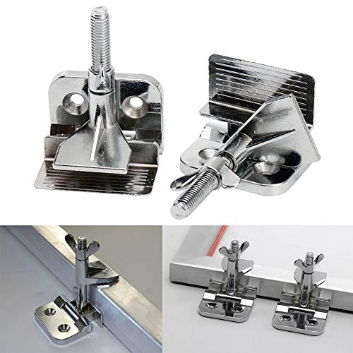 yanbirdfx 5Pcs/Set Screen Printing Kit Aluminum Frame+Hinge Clamp+Emulsion Coater+Squeegee