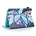 SM-T350 Case, Previous Galaxy Tab A 8.0 2015 Case, Dteck PU Leather Smart Wallet Case with [Auto Sleep Wake] Cute Flip Stand Cover for Samsung Galaxy Tab A 8 2015 Release Tablet-Butterfly Flower