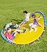 HearthSong WonderWave Giant Outdoor Rocking Seesaw with Foam Padding and Handles for Multiple Kids' Active Play, 8’ Diam., Holds Up to 500 Lbs.
