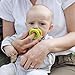 Doddle & Co. The Pop Pacifier, A Cleaner Baby Pacifier Made with 100% High Grade Silicone and Self Containing Protective Case, 2 Pack (Blush/Lime)