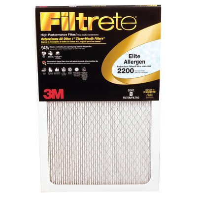 3M EA01DC-6 16" X 25" X 1" Filtrete Elite Allergen Reduction Filter
