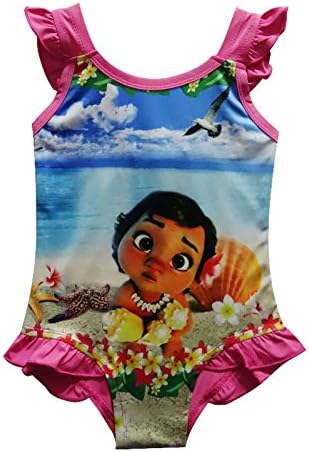 Wengift Toddler Moana One Piece Summer Swimwear Girls Princess Swimsuit