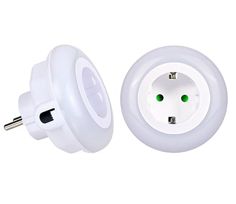 LED Nachtlicht mit Dämmerungssensor Emotionlite Steckdose Nachtlampe Kinder Schützen Steckdose Orientierungslicht Stimmungsli