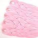 5 Pieces Jumbo Braid Hair Ombre Jumbo Braiding Hair Extension Kanekalon High Temperature Jumbo Braids for Twist Crochet Braiding Hair(5PCS, Pink)