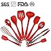 12 PCS Silicone Utensils Heat Resistant Silicone Kitchen Utensils Non Stick Non Scratch Cooking Utensils, Kitchen Good Helper